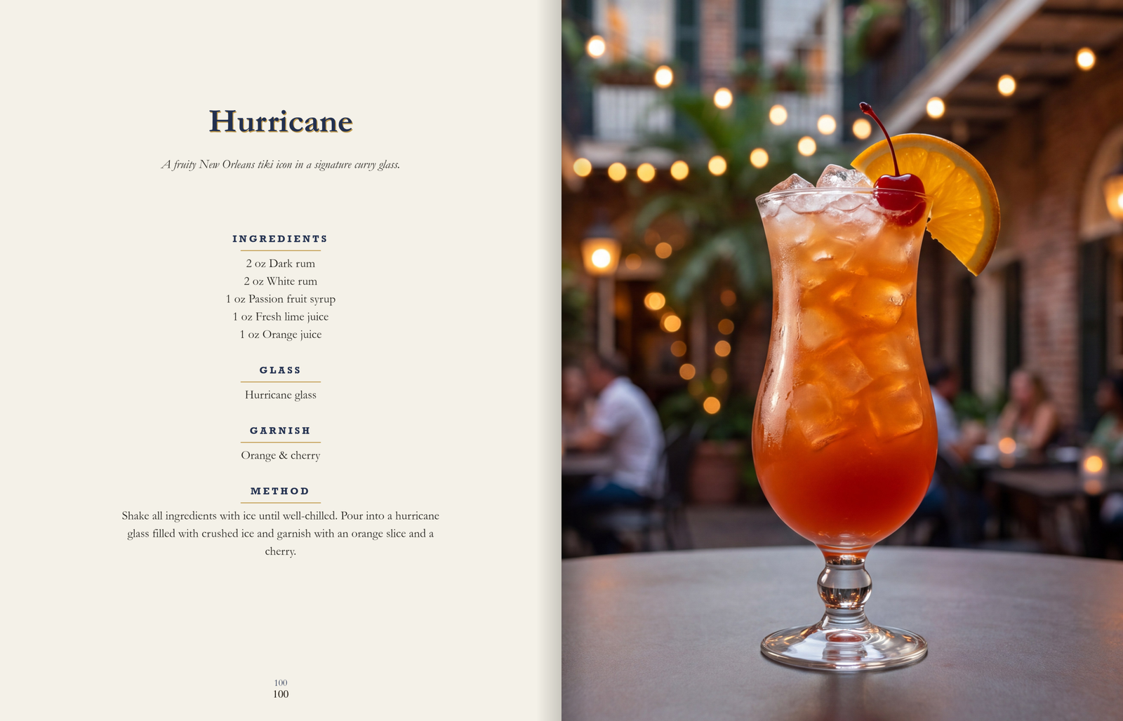 Hurricane spread from Classic Cocktails